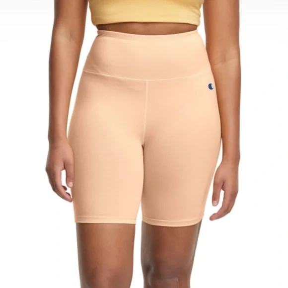 Orange/peach Champion Everyday Bike Shorts 7β - Picture 1 of 4